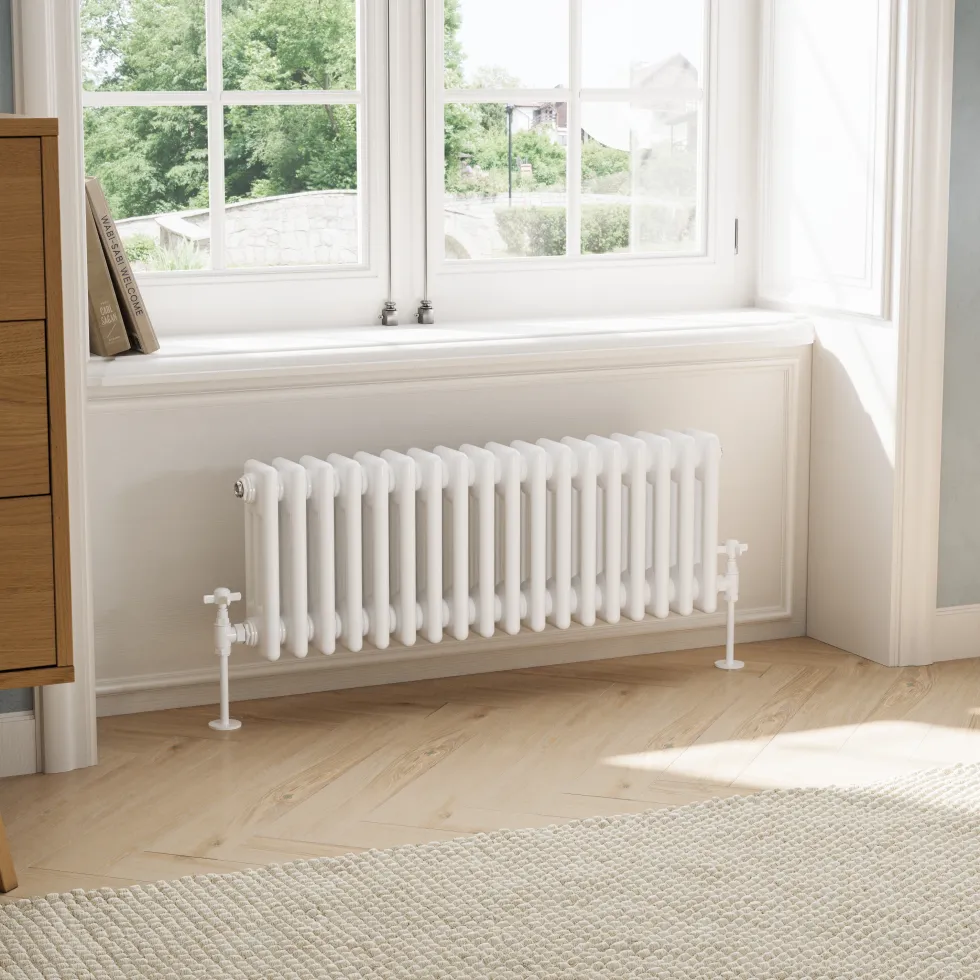 Toasty Ardleigh White Horizontal Column Radiator