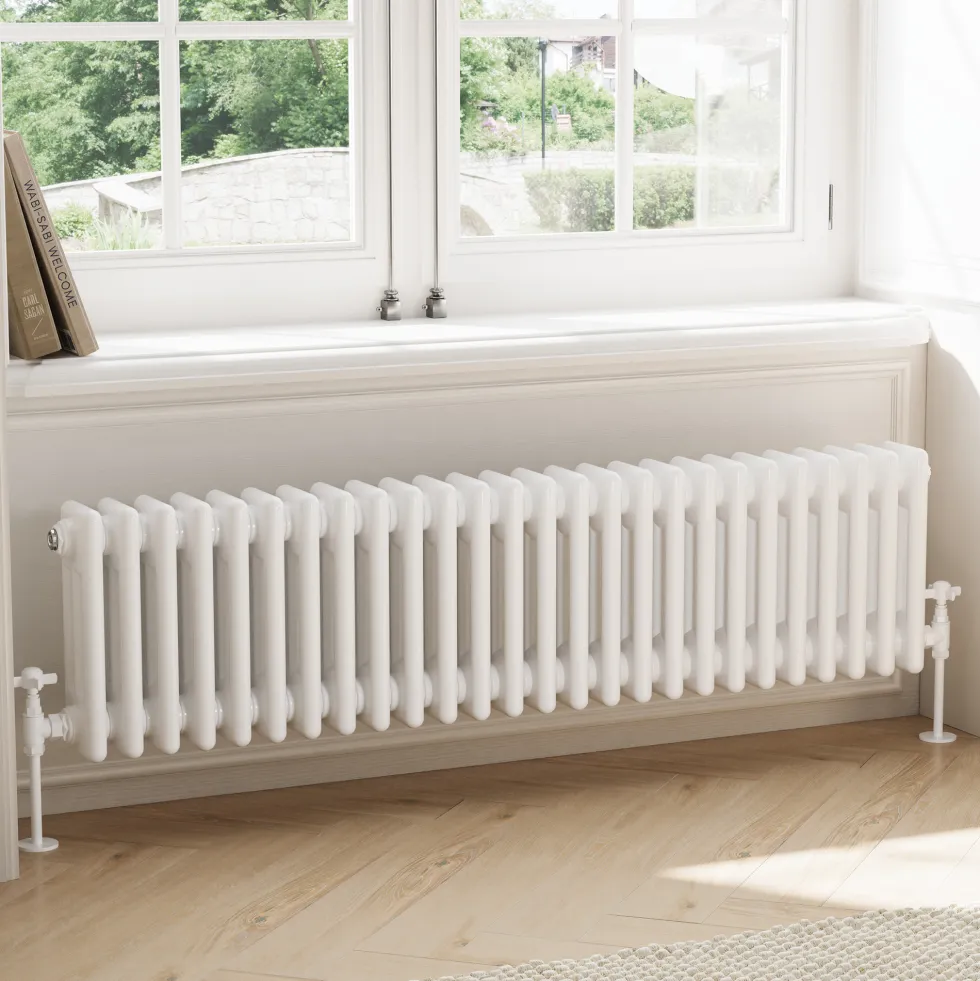 Toasty Ardleigh White Horizontal Column Radiator