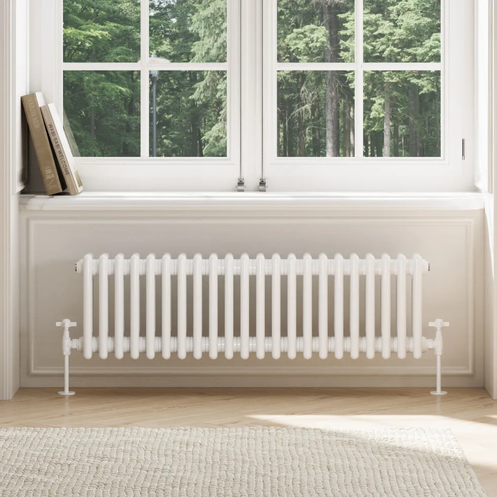 Toasty Ardleigh White Horizontal Column Radiator