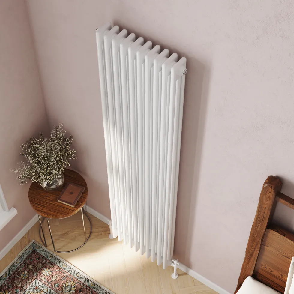 Toasty Ardleigh White Vertical Column Radiator