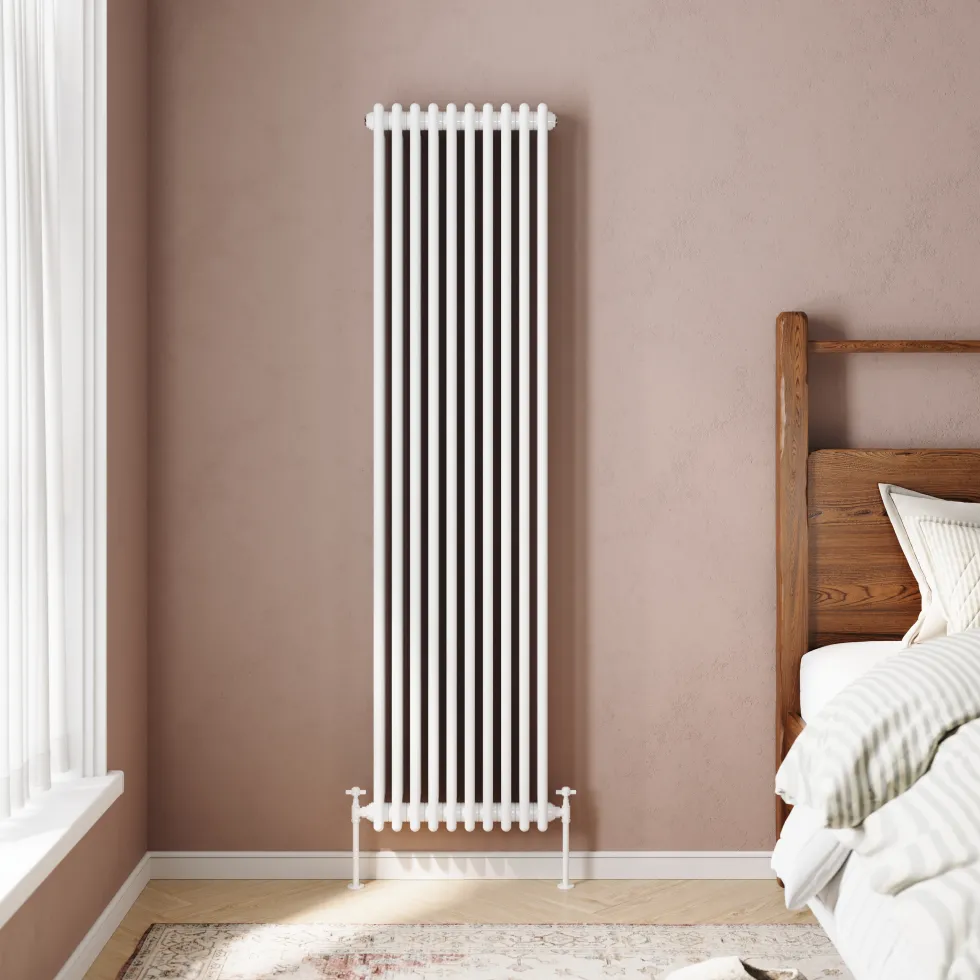 Toasty Ardleigh White Vertical Column Radiator