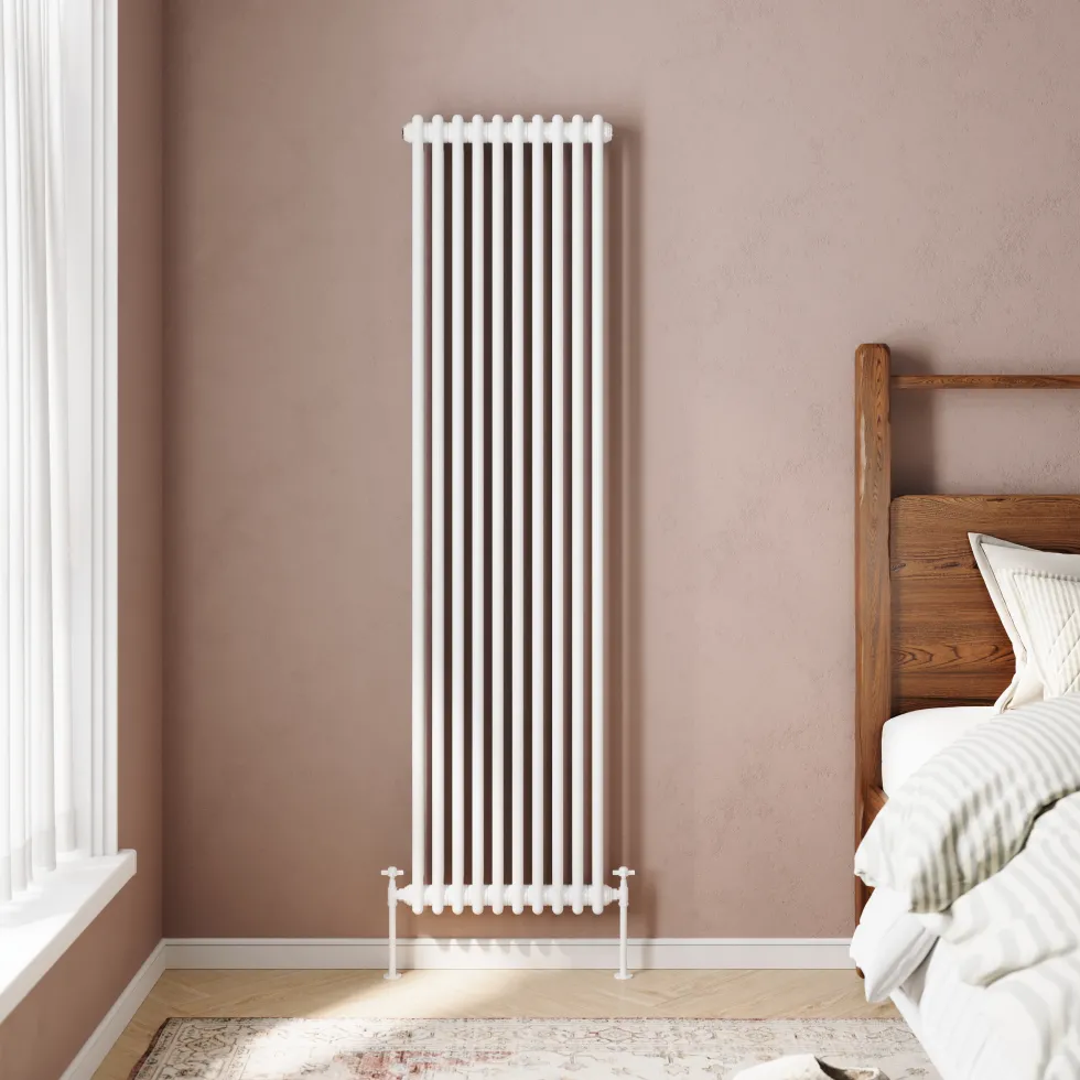 Toasty Ardleigh White Vertical Column Radiator