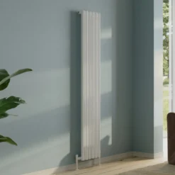 Toasty Aura White Round Tube Vertical Radiator