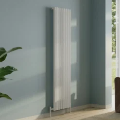 Toasty Aura White Round Tube Vertical Radiator
