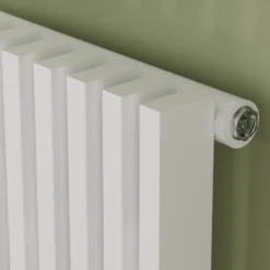 Toasty Axis White Rectangular Tube Vertical Radiator - 1800 x 380mm