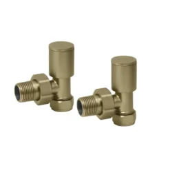 Toasty Brushed Brass Dual Fuel Kit With Manual Element, Valves And T-Piece