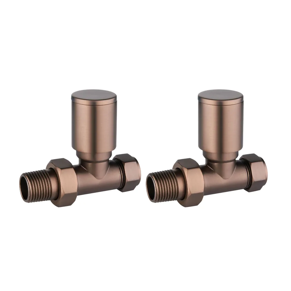 Toasty Brushed Bronze Round Manual Valve