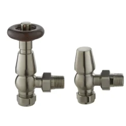 Toasty Chelsea Satin Nickel Thermostatic Radiator Valves