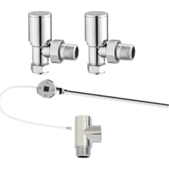 Toasty Chrome Dual Fuel Kit With Digital Element, Valves And T-Piece