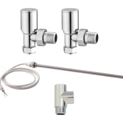 Toasty Chrome Dual Fuel Kit With Manual Element, Valves And T-Piece