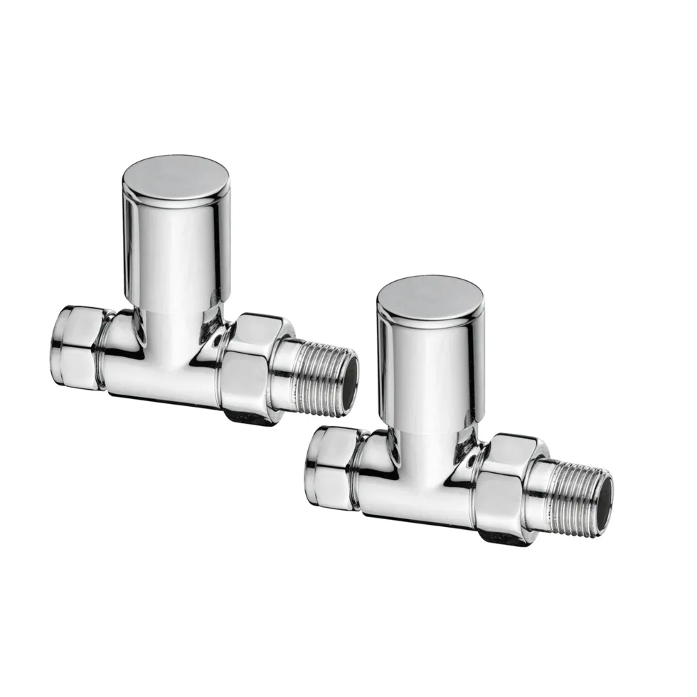 Toasty Chrome Round Manual Valve