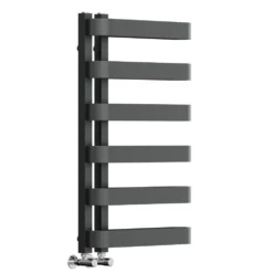 Toasty Cocoon Anthracite Heated Towel Rail - 850 x 500mm