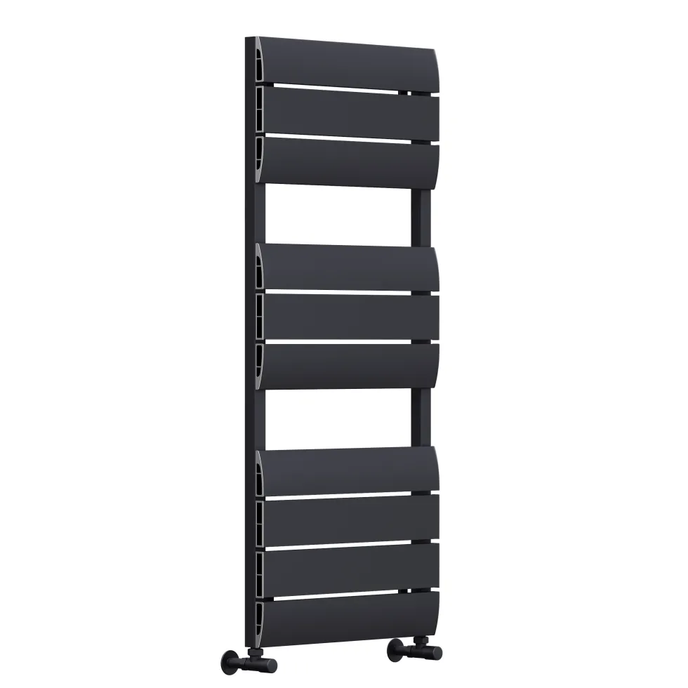Toasty Dawn Anthracite Aluminium Heated Towel Rail - 1200 x 500mm