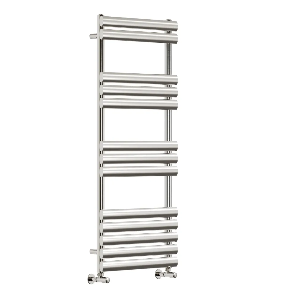 Toasty Eden Brushed Nickel Heated Towel Rail