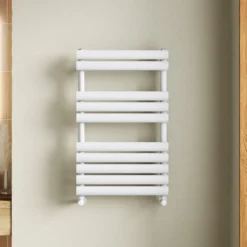 Toasty Eden Matt White Heated Towel Rail