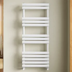 Toasty Eden Matt White Heated Towel Rail