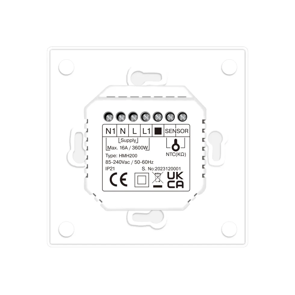 Toasty Electric 100W Underfloor Heating Programmable Thermostat Controller