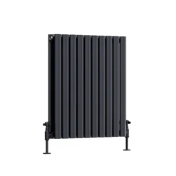 Toasty Ember Anthracite Oval Panel Horizontal Radiator