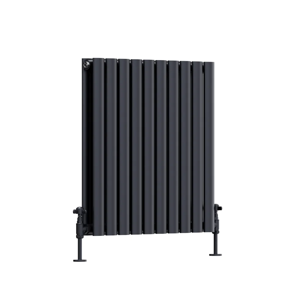Toasty Ember Anthracite Oval Panel Horizontal Radiator
