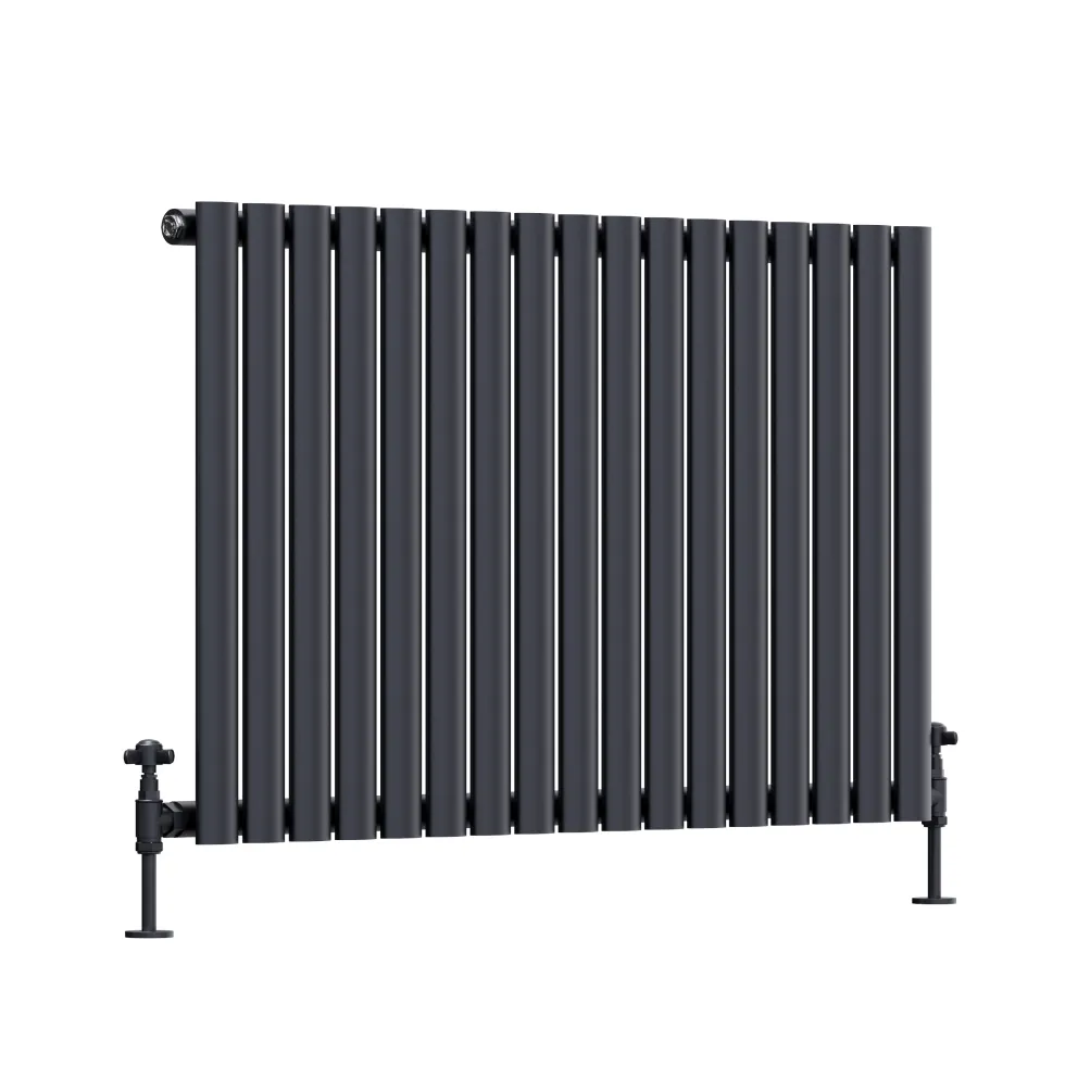 Toasty Ember Anthracite Oval Panel Horizontal Radiator