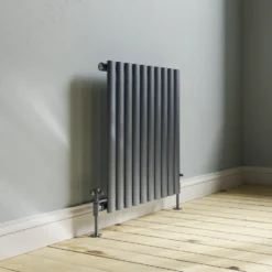 Toasty Ember Anthracite Oval Panel Horizontal Radiator