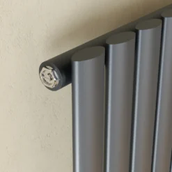 Toasty Ember Anthracite Oval Panel Vertical Radiator