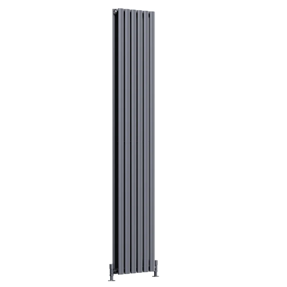 Toasty Ember Anthracite Oval Panel Vertical Radiator