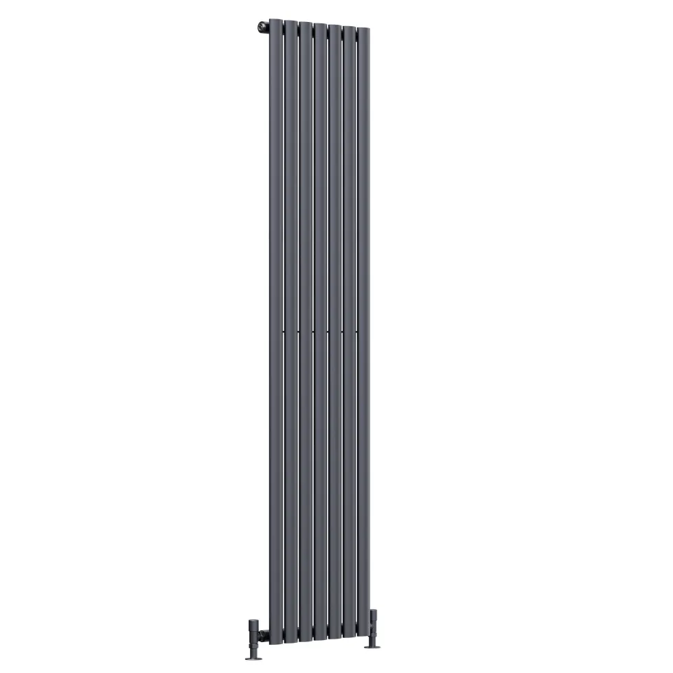 Toasty Ember Anthracite Oval Panel Vertical Radiator