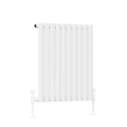 Toasty Ember White Oval Panel Horizontal Radiator