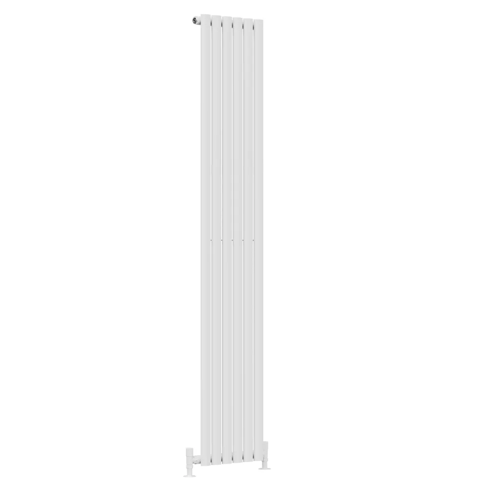 Toasty Ember White Oval Panel Vertical Radiator