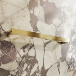 Toasty Flare Polished Brass Electric Heated Towel Rail