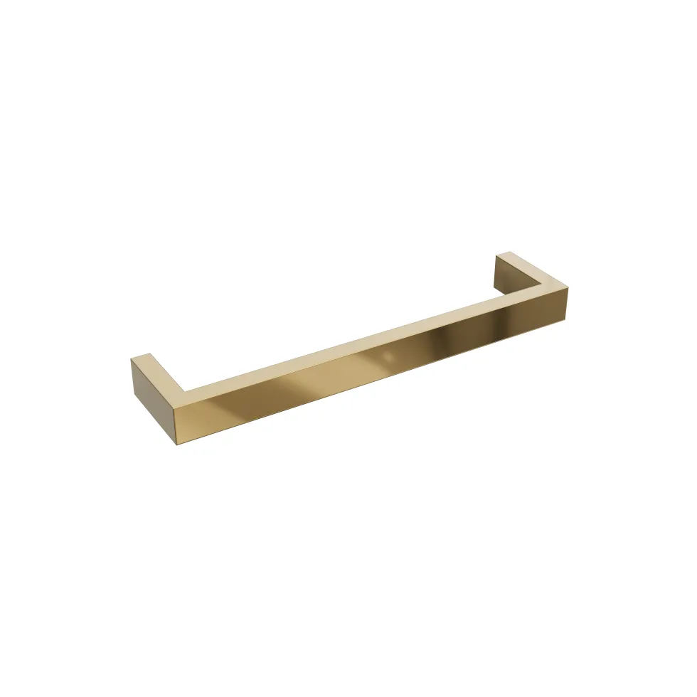 Toasty Flare Polished Brass Electric Heated Towel Rail