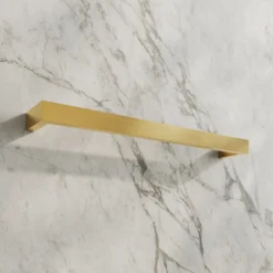 Toasty Flare Polished Brass Electric Heated Towel Rail