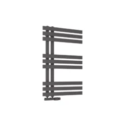Toasty Flux Matt Carbon Anthracite Flat Panel Heated Towel Rail