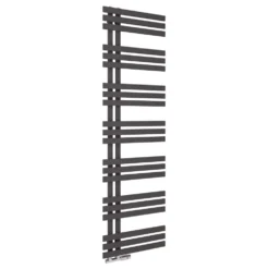 Toasty Flux Matt Carbon Anthracite Flat Panel Heated Towel Rail