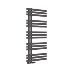 Toasty Flux Matt Carbon Anthracite Flat Panel Heated Towel Rail
