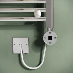 Toasty Glow Chrome 22mm Electric Heated Ladder Towel Rail with Heating Element