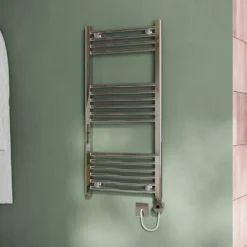 Toasty Glow Chrome 22mm Electric Heated Ladder Towel Rail with Heating Element