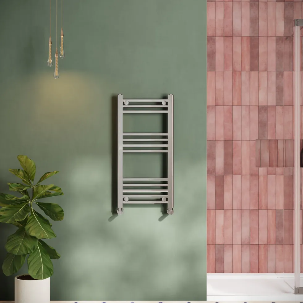 Toasty Glow Chrome 22mm Heated Ladder Towel Rail