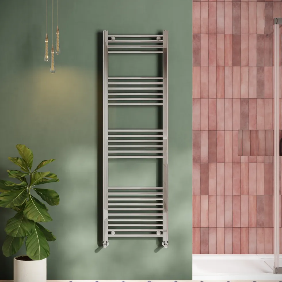 Toasty Glow Chrome 22mm Heated Ladder Towel Rail