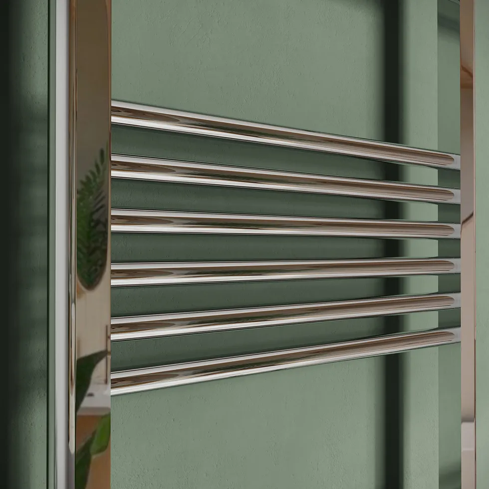 Toasty Glow Chrome 22mm Heated Ladder Towel Rail