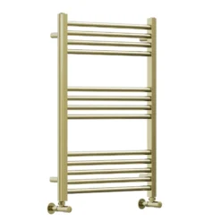 Toasty Glow Premium Brushed Brass 25mm Heated Towel Rail