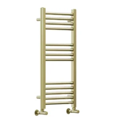 Toasty Glow Premium Brushed Brass 25mm Heated Towel Rail