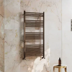 Toasty Glow Premium Brushed Bronze 25mm Heated Towel Rail