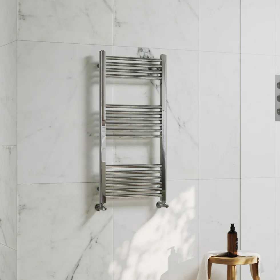 Toasty Glow Premium Chrome 25mm Heated Towel Rail