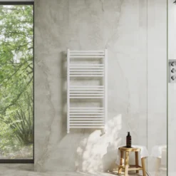 Toasty Glow Premium Matt White 25mm Heated Towel Rail