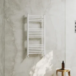 Toasty Glow Premium Matt White 25mm Heated Towel Rail