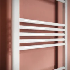 Toasty Glow White 22mm Heated Ladder Towel Rail