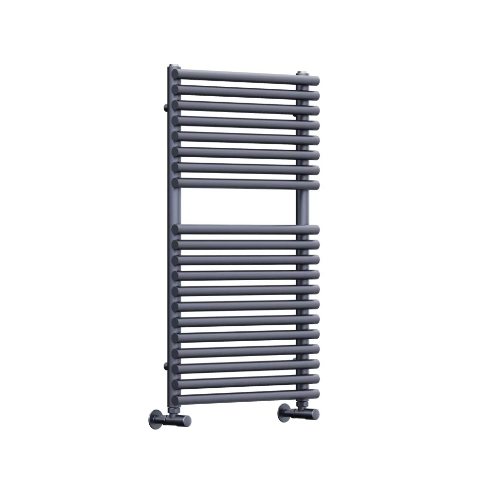 Toasty Halo Anthracite Bar on Bar Heated Towel Rail