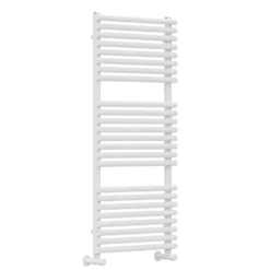 Toasty Halo Matt White Bar on Bar Heated Towel Rail
